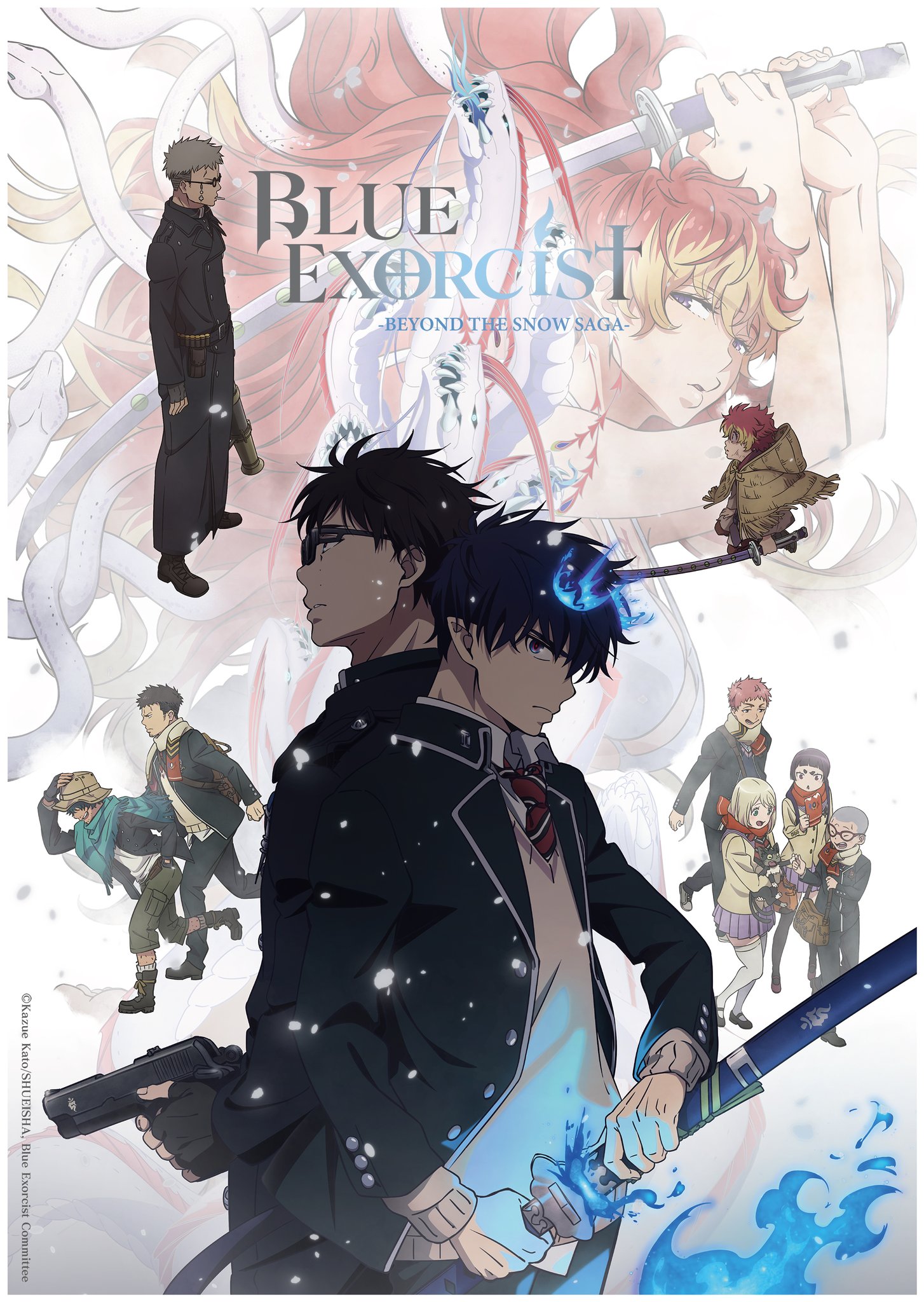 Blue Exorcist -Beyond the Snow Saga- New Key Visual & Teaser PV Revealed & Also Blue Exorcist -The Blue Night Saga- Cour Announced for January