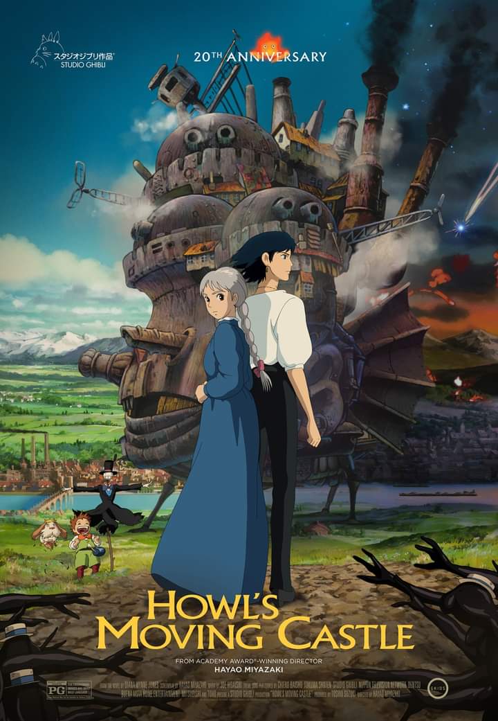 GKIDS has Revealed a 20th Anniversary Poster for Hayao Miyazaki’s HOWL’S MOVING CASTLE